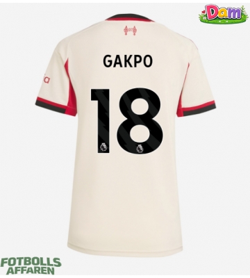 Liverpool Cody Gakpo #18 Bortatröja Kvinnor 2025-26 Kortärmad